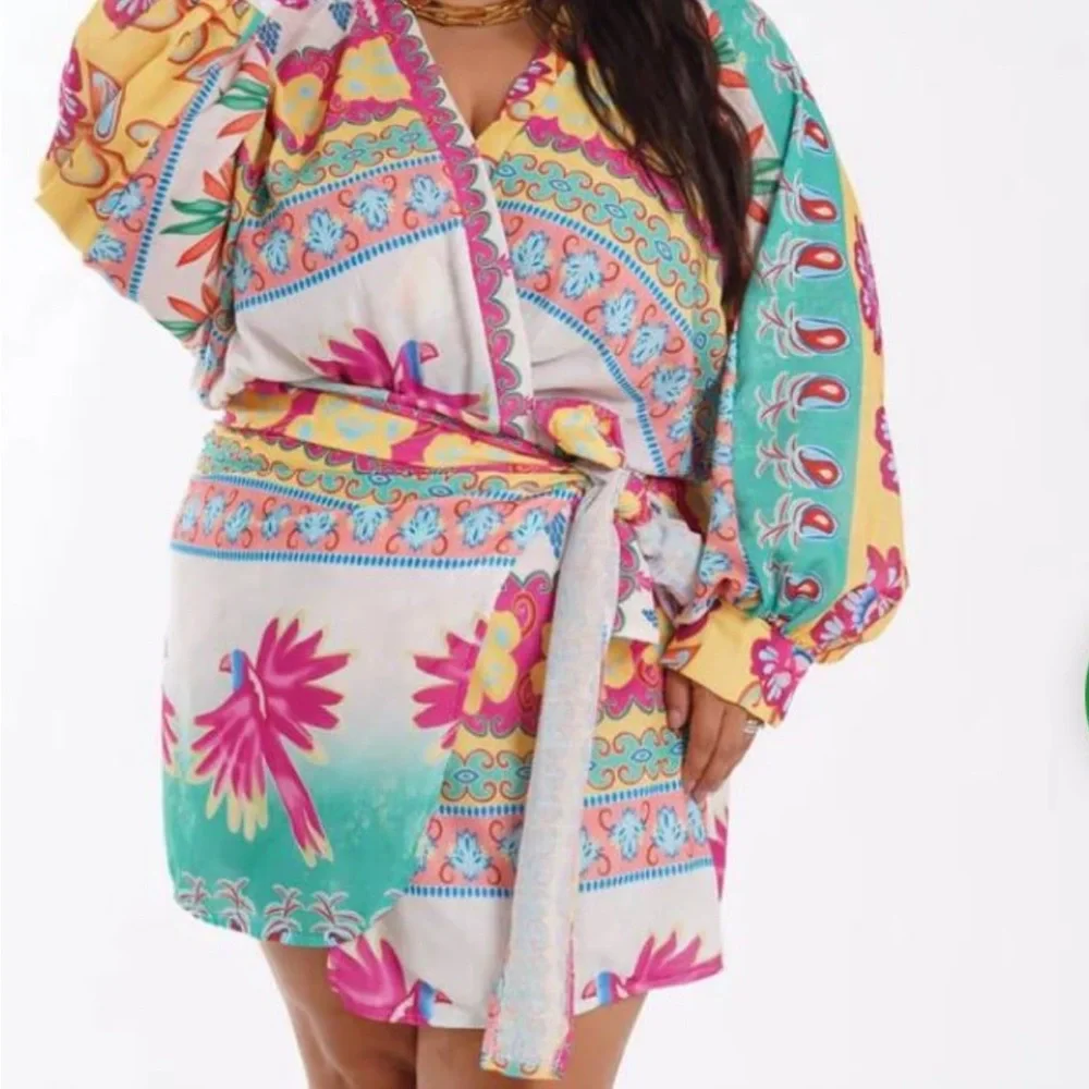 Colorful Women's Robe - Picture 4 of 4